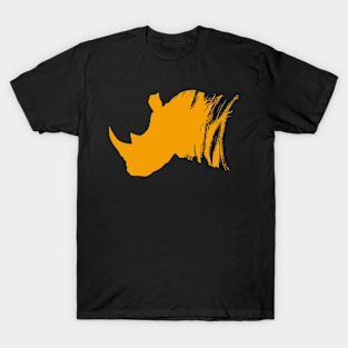 Rhino Profile - Orange T-Shirt